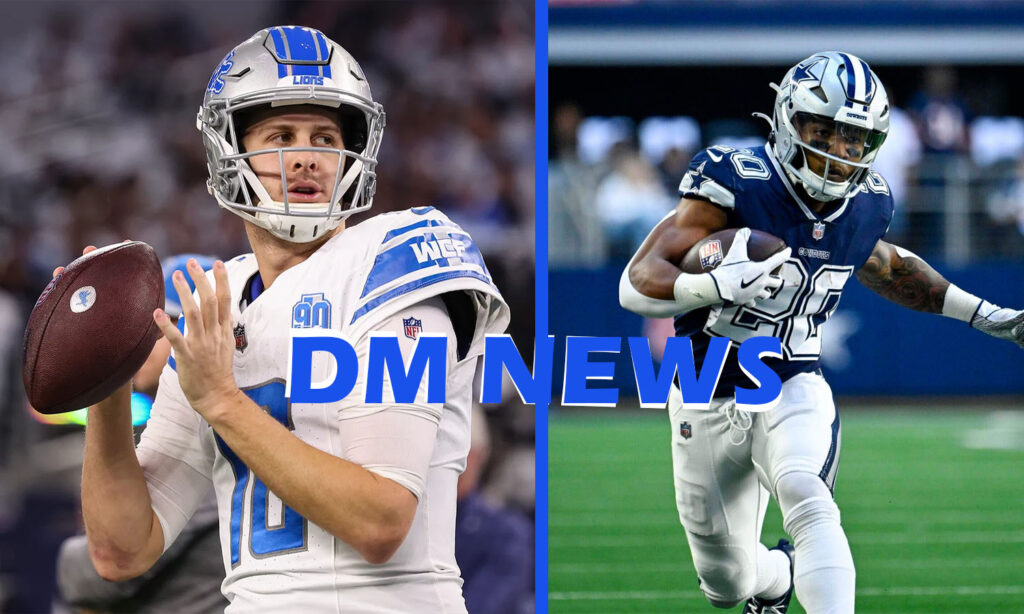 detroit lions vs dallas cowboys match player stats