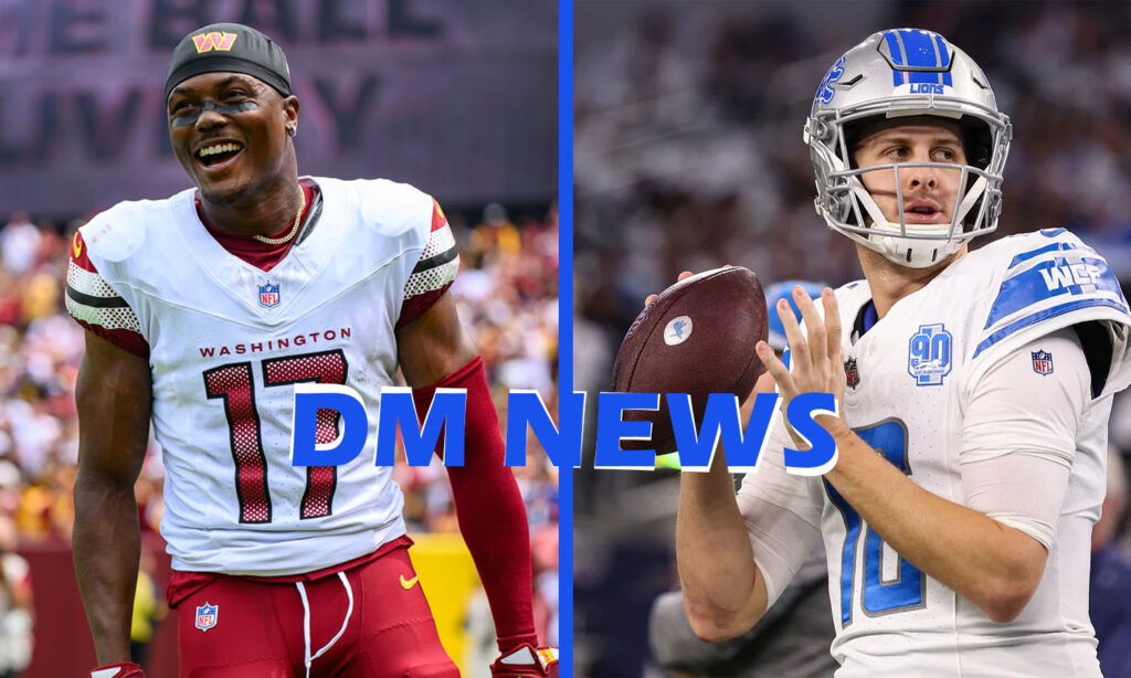 washington commanders vs detroit lions match player stats