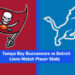 Tampa Bay Buccaneers vs Detroit Lions Match Player Stats