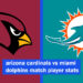 arizona cardinals vs miami dolphins match player stats