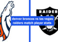 denver broncos vs las vegas raiders match player stats