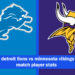 detroit lions vs minnesota vikings match player stats