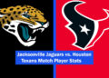 Jacksonville Jaguars vs. Houston Texans Match Player Stats