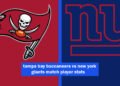 tampa bay buccaneers vs new york giants match player stats