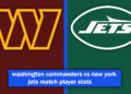 washington commanders vs new york jets match player stats