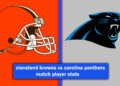 cleveland browns vs carolina panthers match player stats