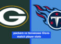 packers vs tennessee titans match player stats