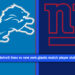 detroit lions vs new york giants match player stats