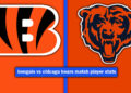 bengals vs chicago bears match player stats