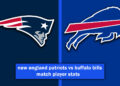 new england patriots vs buffalo bills match player stats