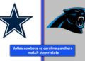 dallas cowboys vs carolina panthers match player stats