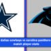dallas cowboys vs carolina panthers match player stats