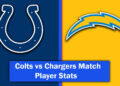 Colts vs Chargers Match Player Stats