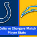 Colts vs Chargers Match Player Stats