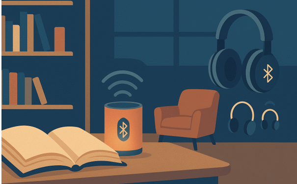 Silent Book Club Idea: Mixing Bluetooth Speakers and Bluetooth Headphones for Group Listening