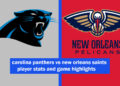 carolina panthers vs new orleans saints player stats and game highlights