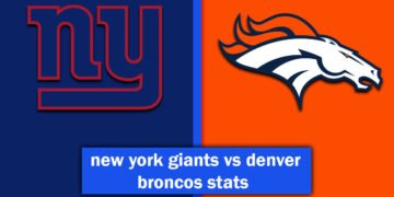 new york giants vs denver broncos stats